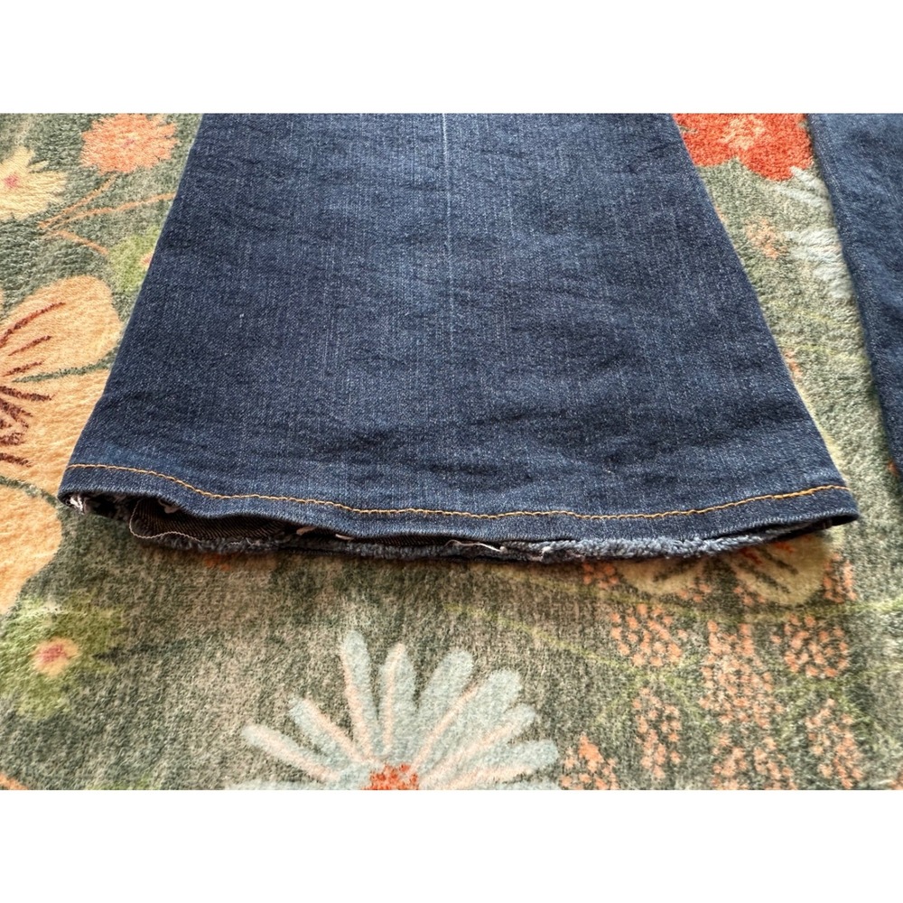 Paige Canyon Flare Jeans Dark Wash Denim Size 30 Made in USA‎ Stretch W3142 - Picture 10 of 11
